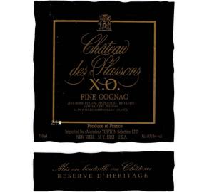 Chateau des Plassons - XO Cognac label