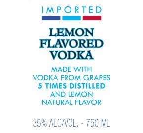 Belrose - Ultra Premium - Citron Vodka label