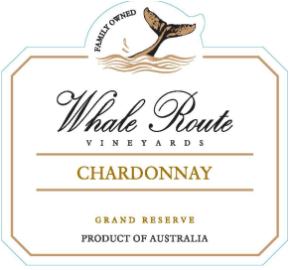 Whale Route - Chardonnay label