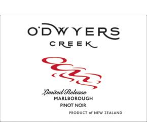 O'dwyers Creek - Pinot Noir label