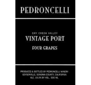 Pedroncelli - Vintage Port label
