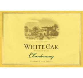 White Oak - Russian River Valley - Chardonnay label
