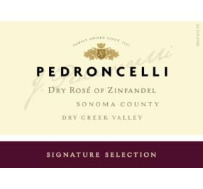 Pedroncelli - Rose of Zinfandel label