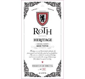 Roth Estate - Heritage Blend label