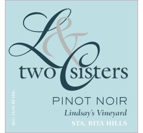 Two Sisters - Pinot Noir - Lindsay's Vineyard label