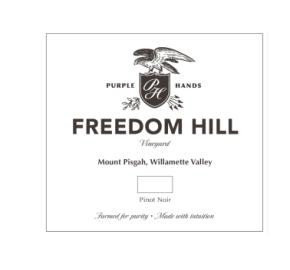 Purple Hands - Pinot Noir - Freedom Hill Vineyard label