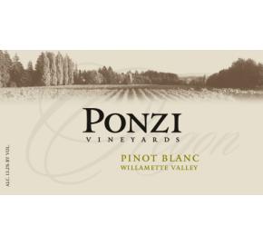 Ponzi Vineyards - Willamette Valley - Pinot Blanc label