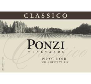 Ponzi Vineyards - Willamette Valley - Pinot Noir Classico label