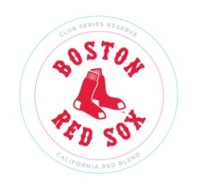 MLB Club Series - Red Sox California Red Blend label