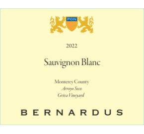 Bernardus Winery - Sauvignon Blanc - Griva Vineyard label