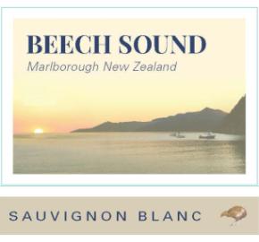 Beech Sound - Sauvignon Blanc label