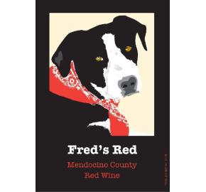 Fred's Red - Mendocino County label