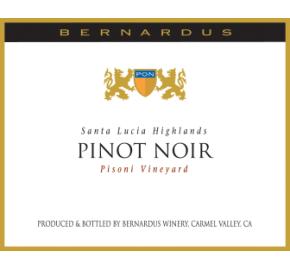Bernardus Winery - Pinot Noir - Pisoni label