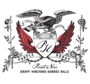 Purple Hands - Kropf Vineyard Dundee Hills - Pinot Noir label