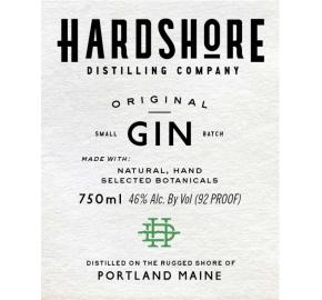 Hardshore Distilling Company - Original Gin label