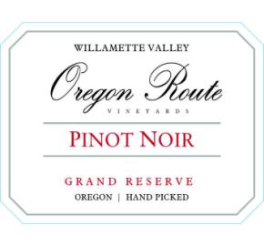 Oregon Route Vineyards - Pinot Noir - Grand Reserve label