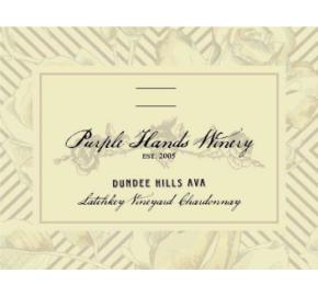 Purple Hands - Chardonnay - Latchkey Vineyard label