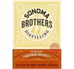 Sonoma Brothers - Straight Bourbon Whiskey label