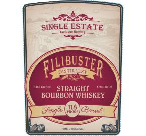 Filibuster - Single Estate - Straight Bourbon Whiskey label