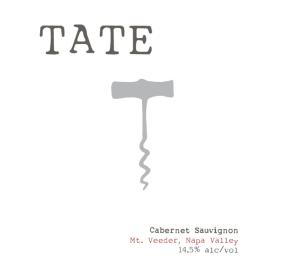 Tate Wine - Mt. Veeder - Cabernet Sauvignon Napa label