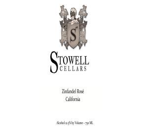 Stowell Cellars - Rose Zinfandel label