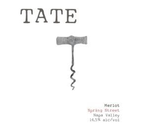 Tate Wine - Merlot - Spring Street label
