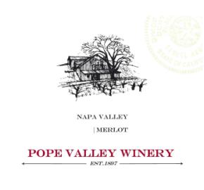 Pope Valley Winery - Merlot - Napa label