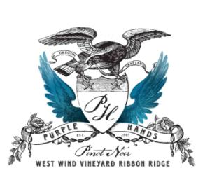 Purple Hands - Pinot Noir - West Wind Vineyard label