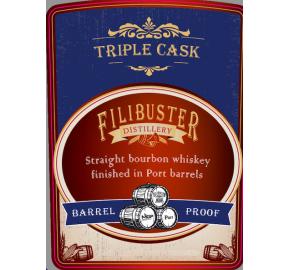 Filibuster - Straight Bourbon Whiskey - Port Cask Finished label