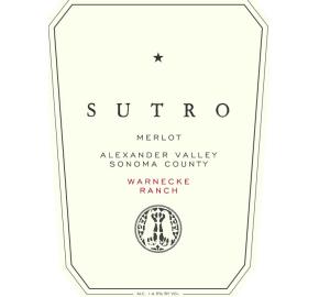 Sutro - Merlot label