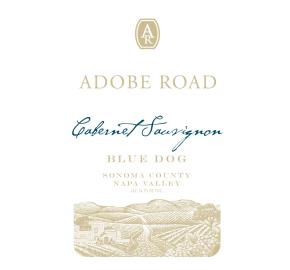 Adobe Road - Cabernet Sauvignon Blue Dog label