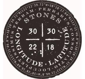 Stones - Longitude Latitude label