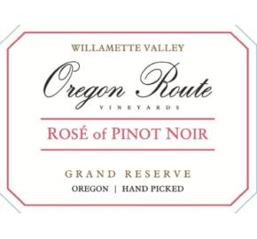 Oregon Route Vineyards - Rose of Pinot Noir label