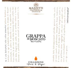 Mazzetti d'Altavilla - Grappa di Moscato - Aged label