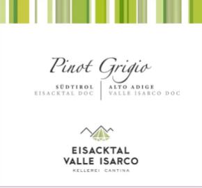 Eisacktaler Kellerei - Cantina Valle Isarco - Pinot Grigio label