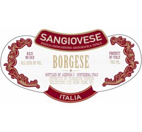 Borgese - Sangiovese - Basket Flask label