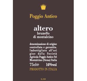 Poggio Antico - Altero label