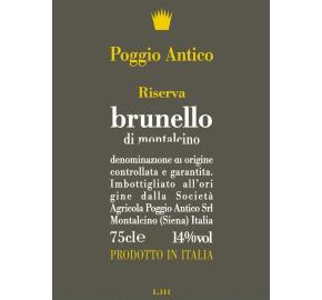 Poggio Antico - Brunello di Montalcino Riserva label