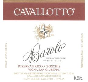 Cavallotto - Riserva Bricco Boschis - San Giuseppe label