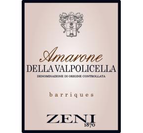 Zeni - Barriques Amarone label
