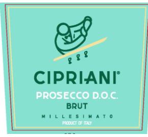 Cipriani - Prosecco Brut label