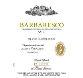 Bruno Giacosa - Barbaresco Asili label