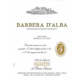 Bruno Giacosa - Barbera D'Alba Falletto label