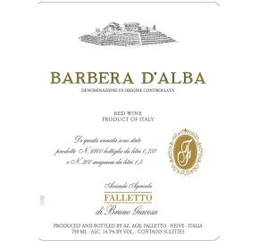 Bruno Giacosa - Barbera D'Alba Falletto label