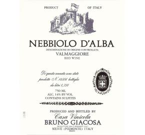 Bruno Giacosa - Nebbiolo D'alba - Valmaggiore label