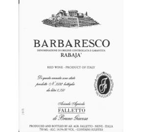 Bruno Giacosa - Rabaja Barbaresco label