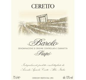Ceretto - Barolo - Prapo label
