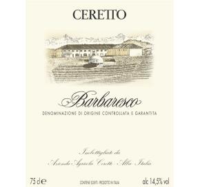 Ceretto - Barbaresco - Nebbiolo label