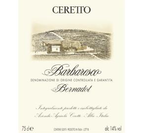 Ceretto - Barbaresco - Bernadot label