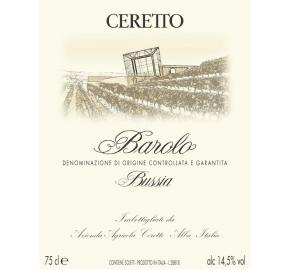 Ceretto - Barolo - Bussia label